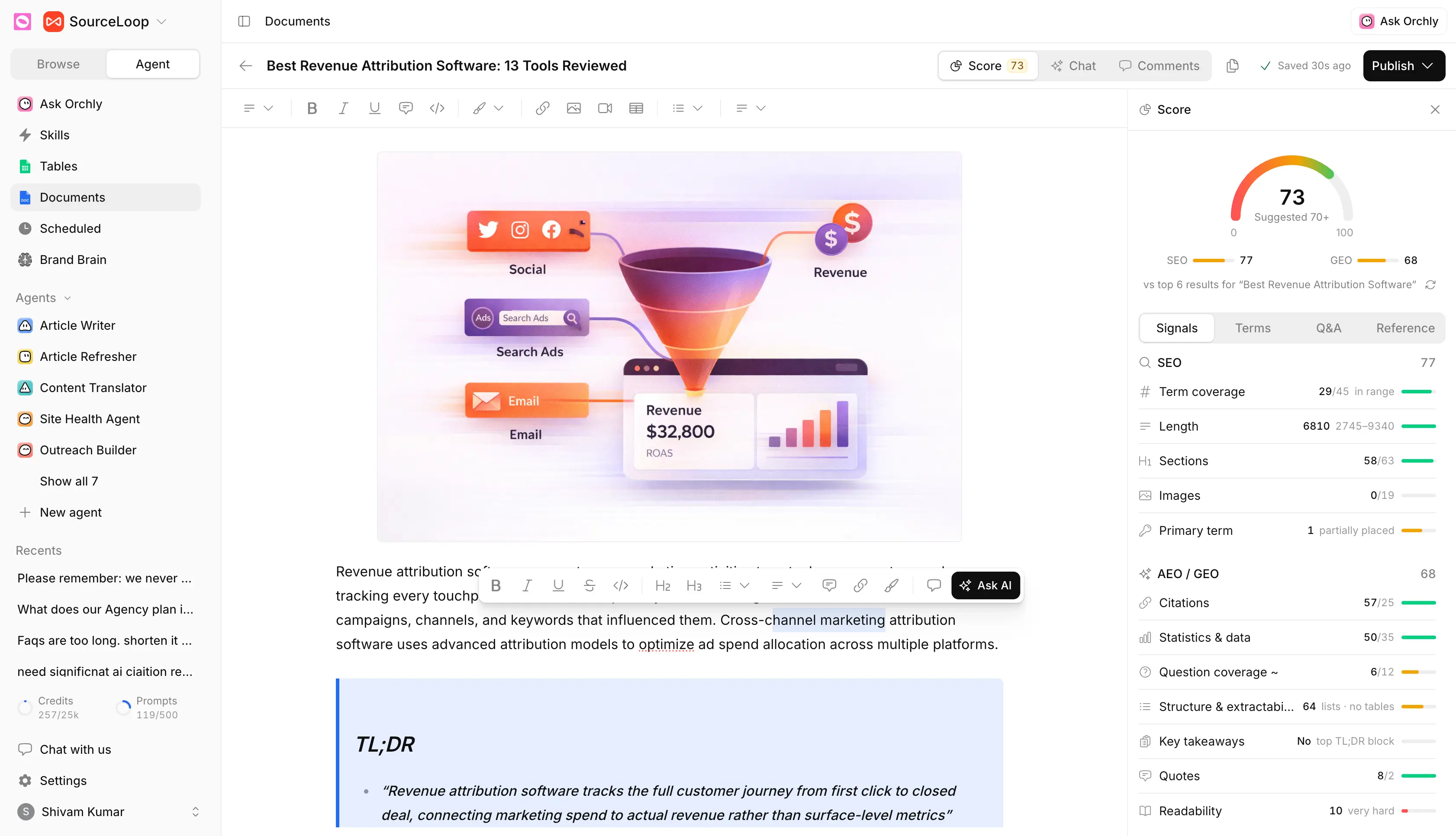 Orchly Content Editor